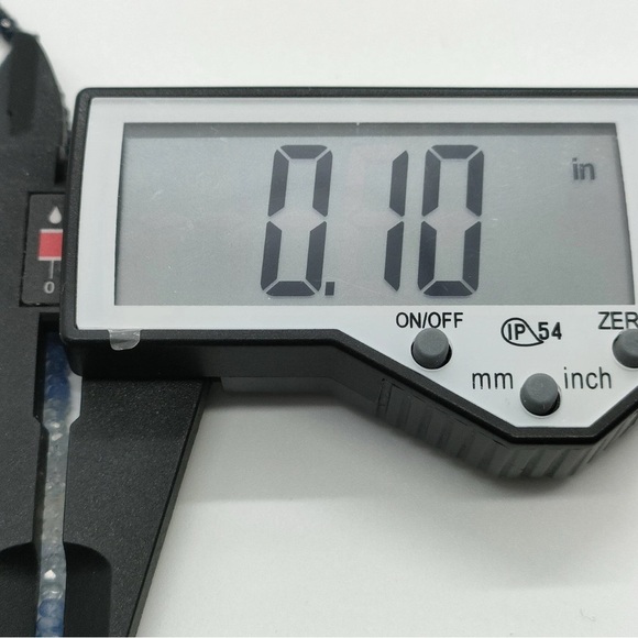 Ombré Blue Sapphire Faceted Beaded 18K White Gold Necklace - Picture 7 of 9